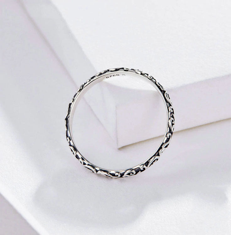 BAMOER Engraved Pattern Ring BAMOER Engraved Pattern Ring