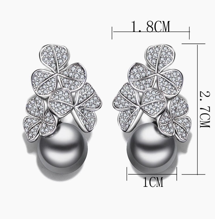 Gift Fashion flower drop earring statement jewelry Gift Fashion flower drop earring statement jewelry