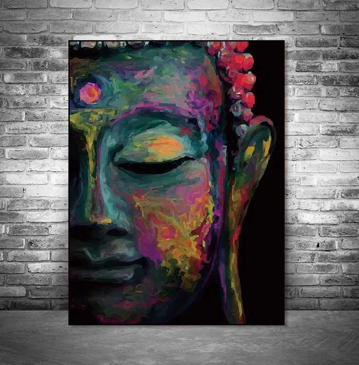 Buddha face on canvas no frame home decor Wall poster decoration Buddha face on canvas no frame home decor Wall poster decoration