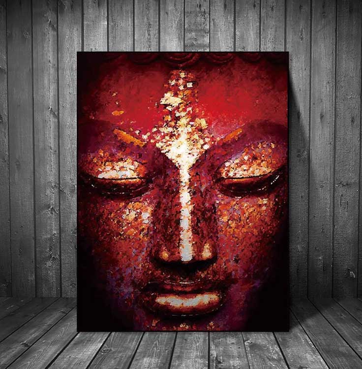 Buddha face on canvas no frame home decor Wall poster decoration Buddha face on canvas no frame home decor Wall poster decoration