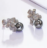Gift Fashion flower drop earring statement jewelry