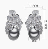 Gift Fashion flower drop earring statement jewelry